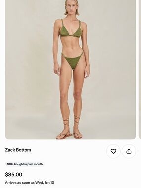 DEVON WINDSOR Olive Green Bikini Bottom